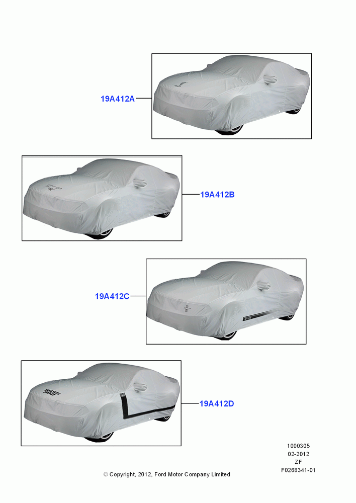 05E - Appearance And Maintenance Aids, Accessory, Vehicle Cover; 27/FEB/2012-27/JUN/2014