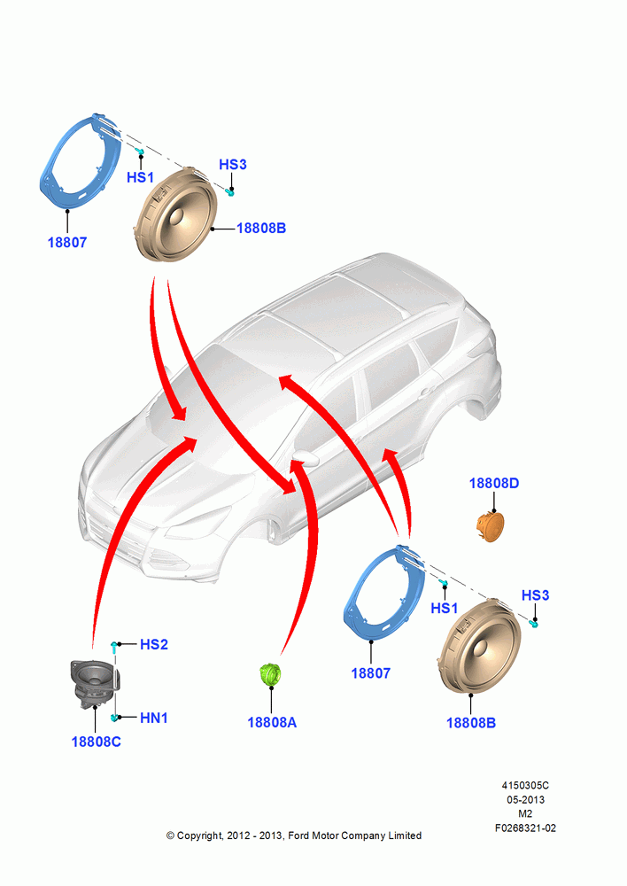 05C - Speakers, 9 Radio Speakers Low; 09/APR/2012-13/AUG/2019