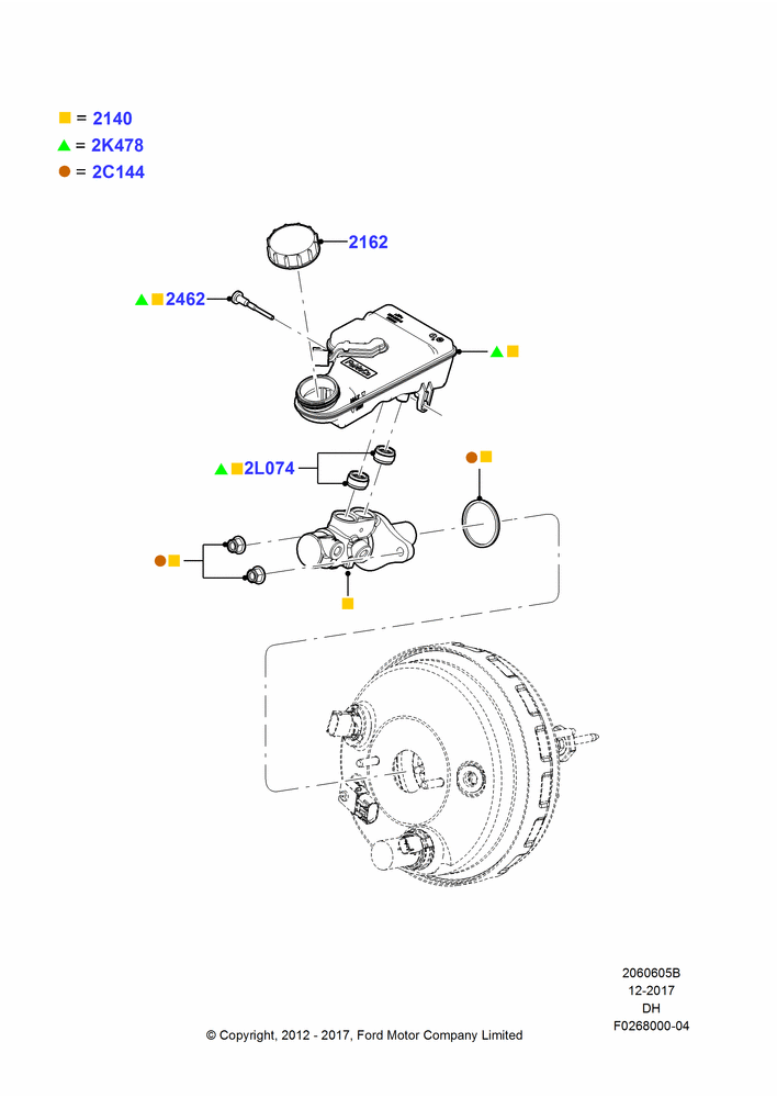 05B - Master Cylinder - Brake System, 72V/350 AMP Electric Motor; 19/MAR/2012-04/MAY/2018