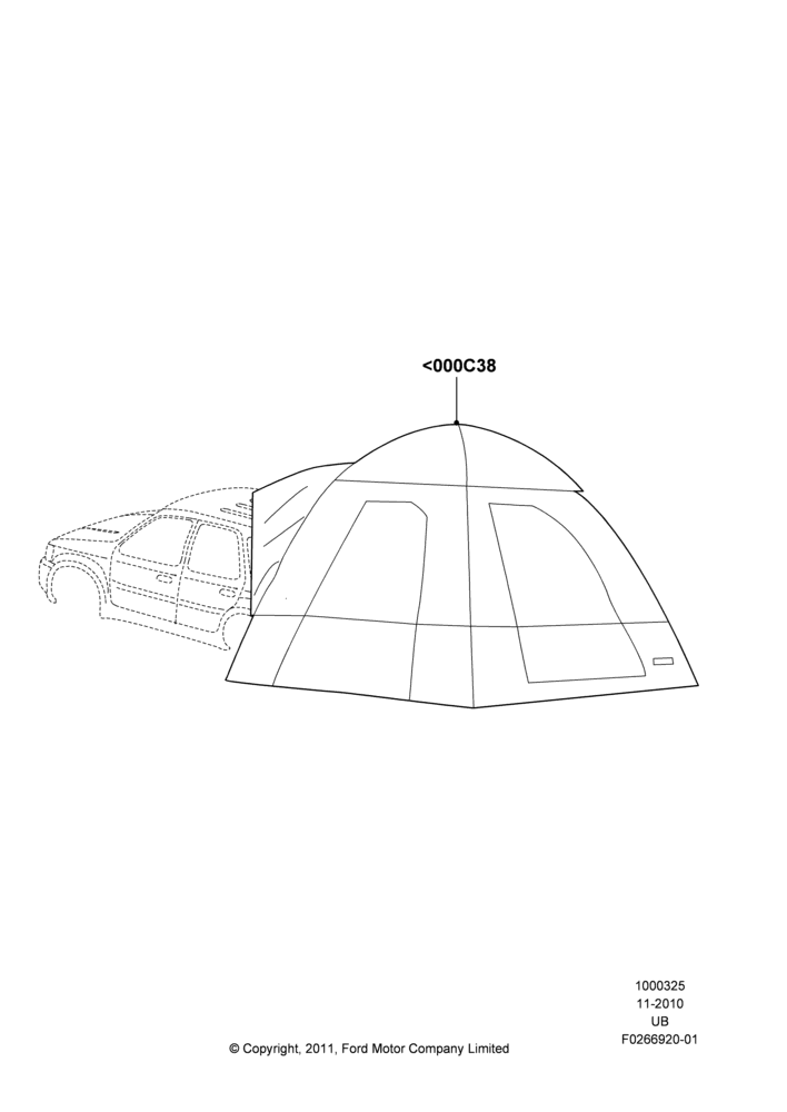 25XB - Body Dress Up Kits - Rear, Accessory, Bed Tent; 01/NOV/2010-03/MAR/2019