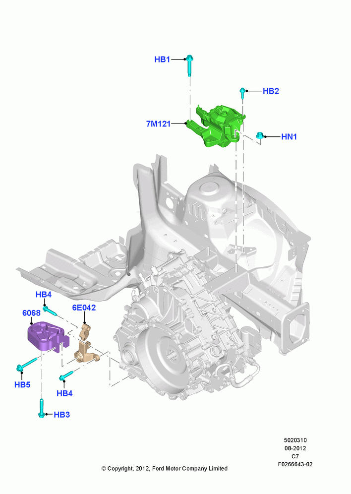 10C - Transmission Mounting, ECVT Auto Trans Power Split; 13/AUG/2012