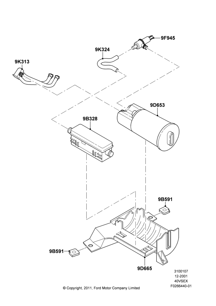 07Q - Fuel Vapour System, 4.0L V6 12V SOHC EFI, FFV-(Ethanol) Fuel; 03/DEC/2001-09/MAY/2003