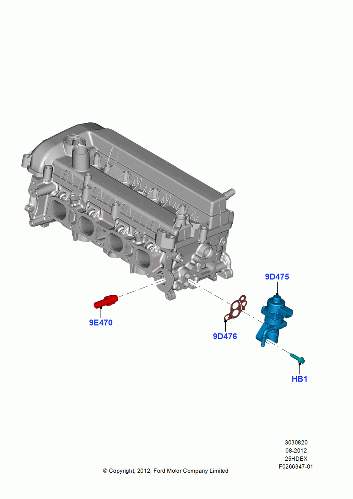 20B - Exhaust Gas Recirculation, 2.5L Duratec (110kW/150PS), 2.5L Duratec FFV (125kW/170PS); 13/AUG/2012