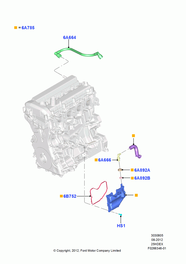 05B - Emission Control - Crankcase, 2.5L Duratec (110kW/150PS), 2.5L Duratec FFV (125kW/170PS); 13/AUG/2012