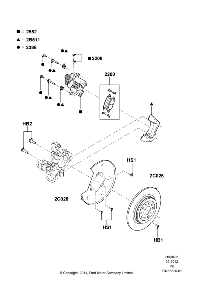 05C - Rear Brake Discs and Calipers, Limited Version, SE Version, SEL Version; 06/FEB/2012-01/MAR/2019