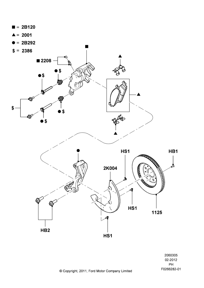 05C - Front Brake Discs and Calipers, Limited Version, SE Version, SEL Version; 06/FEB/2012-01/MAR/2019