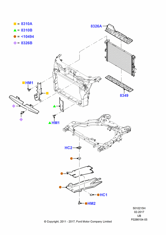 15H - Air Deflectors, 3.5L DOHC T/C V6 Gas; 06/FEB/2012-03/MAR/2019