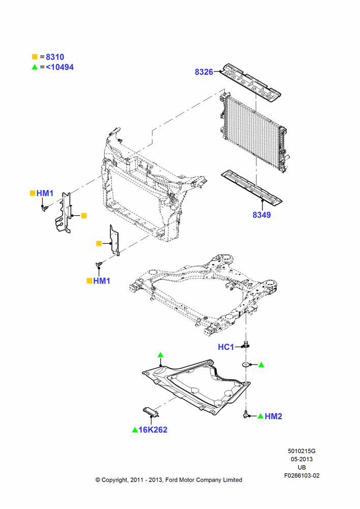15G - Air Deflectors, 2.0L EcoBoost (240PS); 06/FEB/2012-03/MAR/2019