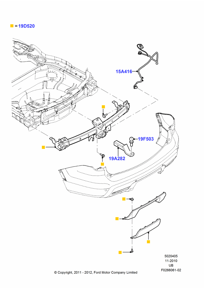 05XA - Tow Bar, Accessory; 04/OCT/2010-04/MAY/2015