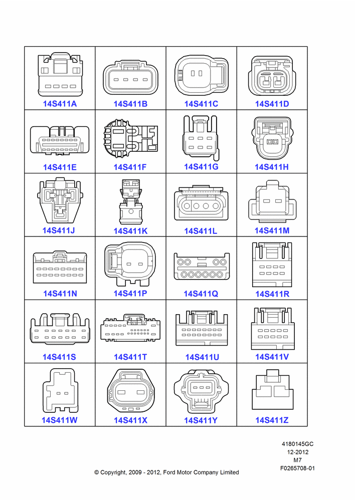 45GC - Pigtail Wiring Kits, Miscellaneous, Page A; 27/JUL/2009-29/APR/2012