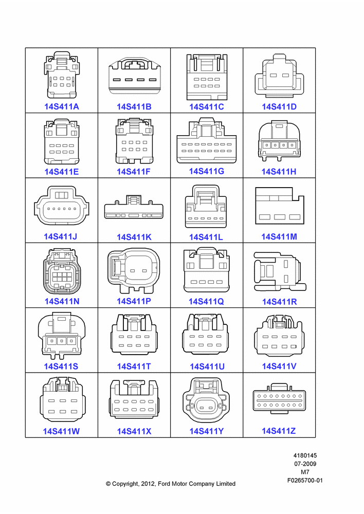 45AC - Pigtail Wiring Kits, Switches; 27/JUL/2009-29/APR/2012