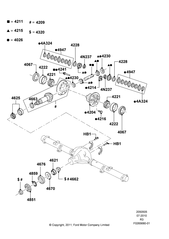 Components - Rear Axle Diff & Carr., Rear Axle Limited Slip Differential