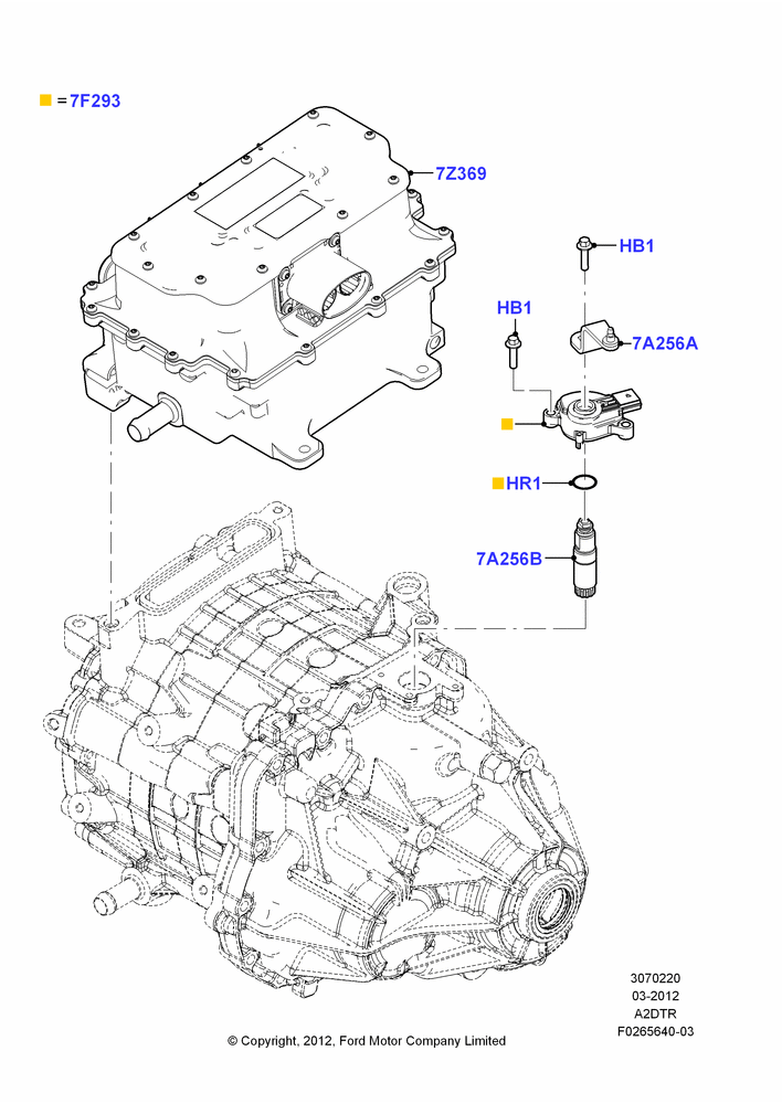 20A - Transmission Modules and Sensors, 1 Speed Transmission; 19/MAR/2012-04/MAY/2018