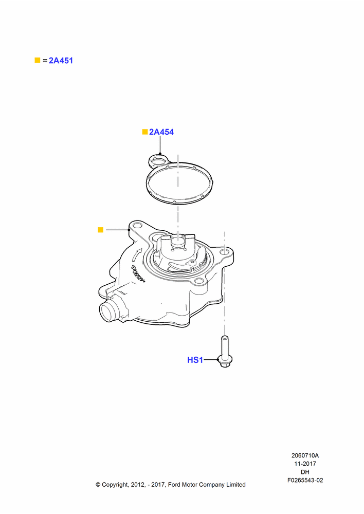 10A - Vacuum Pump, 2.0L EcoBoost (240PS); 30/JUL/2012-04/MAY/2018