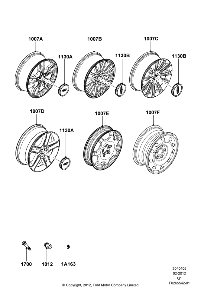 05K - Wheels, With 20" Wheels; 15/FEB/2012-24/DEC/2014