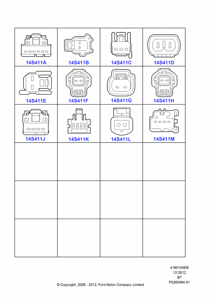 45EB - Pigtail Wiring Kits, Actuators And Solenoids; 29/JUN/2009-11/AUG/2014