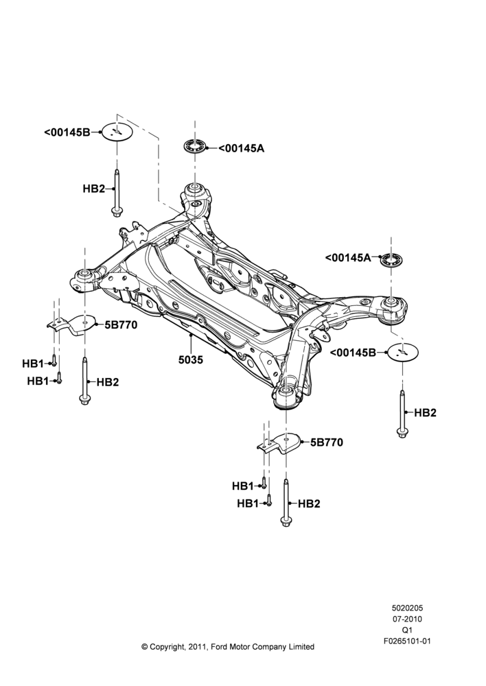 05C - Chassis Frame, LHD 2WD (Front Wheel Drive); 12/JUL/2010-24/DEC/2014