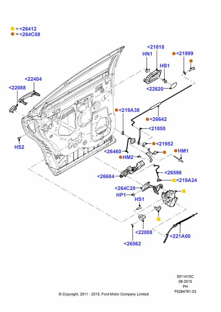 15C - Rear Door Lock Controls, Police Version; 06/FEB/2012-01/MAR/2019