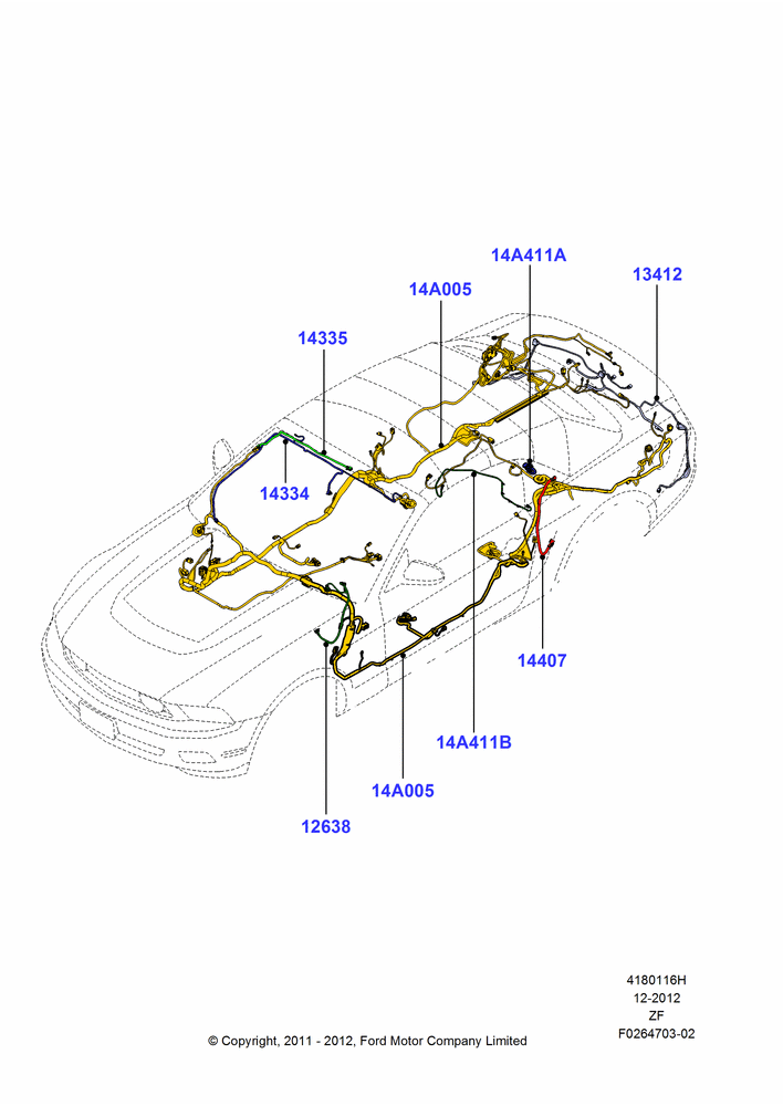 16H - Wiring - Body And Roof Console, Convertible; 27/FEB/2012-27/JUN/2014