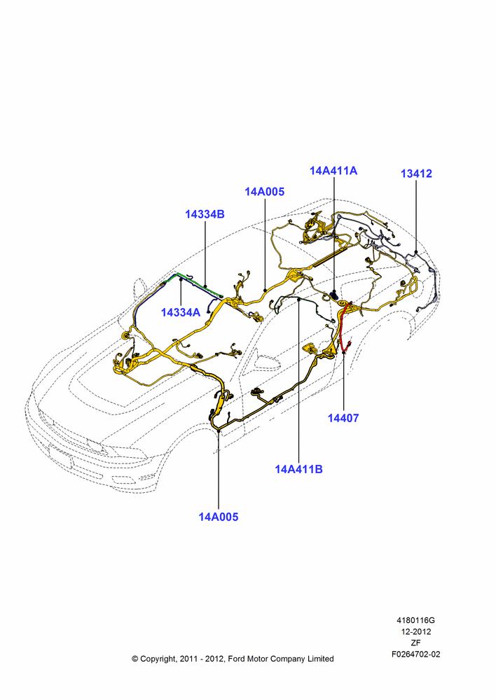 16G - Wiring - Body And Roof Console, Coupe; 27/FEB/2012-27/JUN/2014