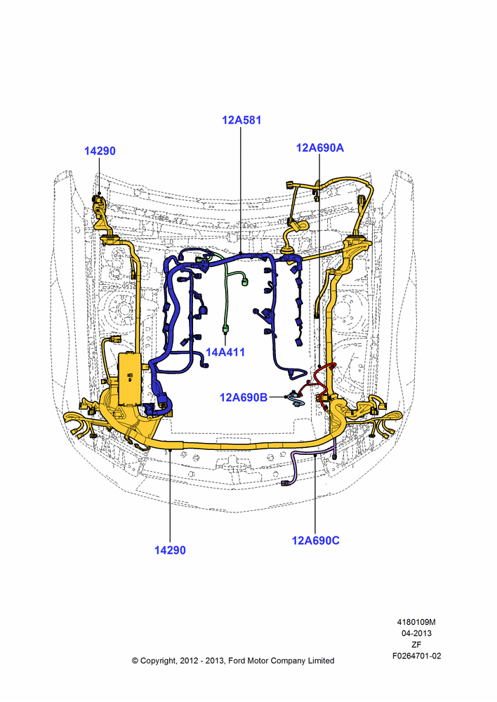 09M - Wiring - Engine And Transmission, 5.8L DOHC SC GAS; 27/FEB/2012-27/JUN/2014
