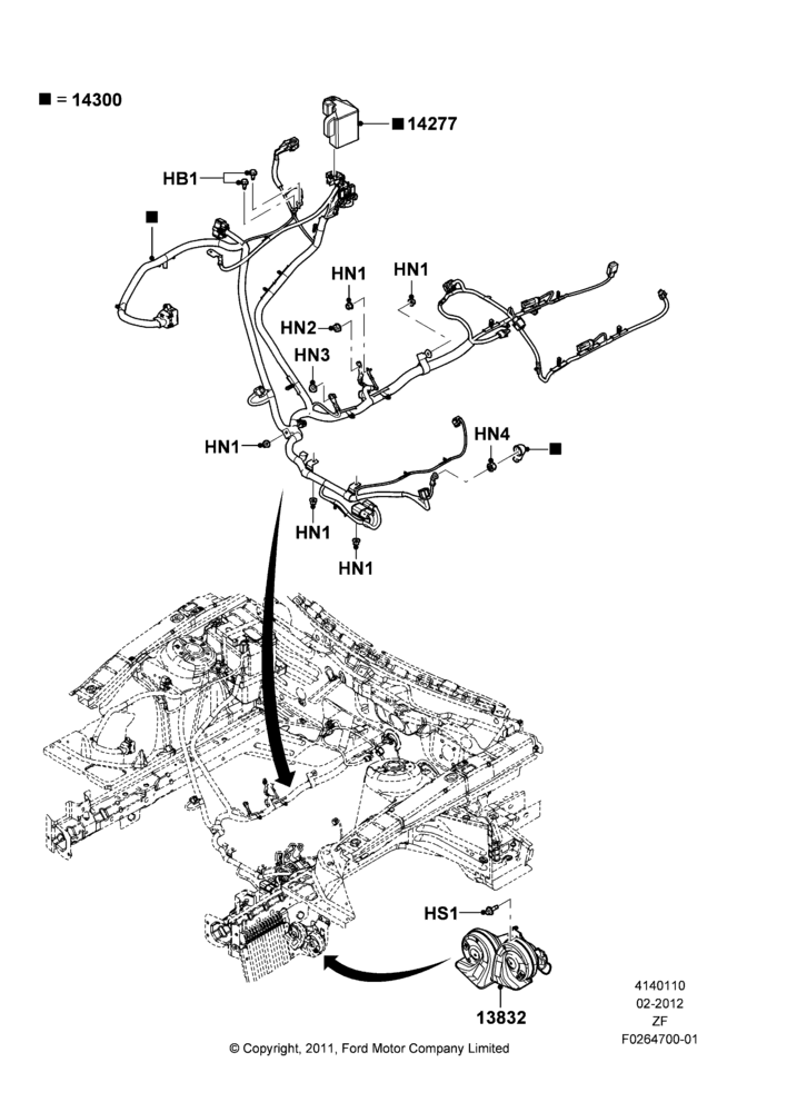 10G - Battery Cables and Horn, 5.8L DOHC SC GAS; 27/FEB/2012-27/JUN/2014