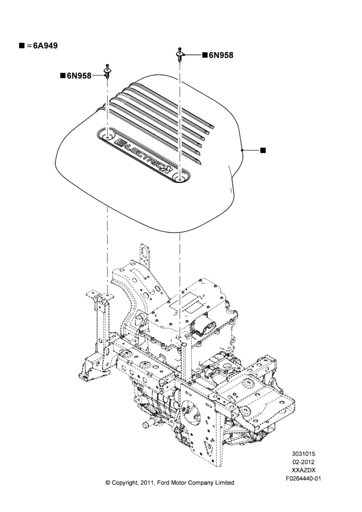 15A - Cylinder Head Cover, 72V/350 AMP Electric Motor; 19/MAR/2012-04/MAY/2018