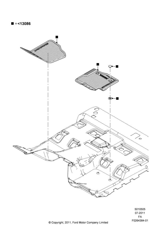 05XD - Floor Trim, Regular Cab, Accessory; 09/JAN/2012-05/JUL/2016