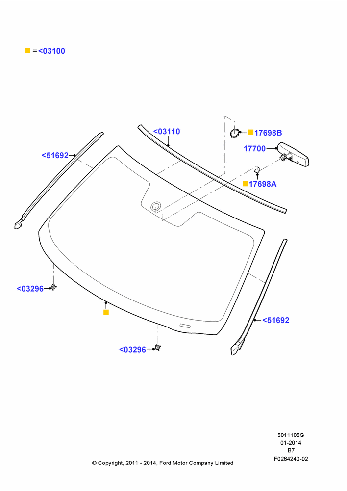 05G - Windshield/Inside Rear View Mirror, Electro Mirr W/Rr View Cam Display; 22/AUG/2011-11/AUG/2014