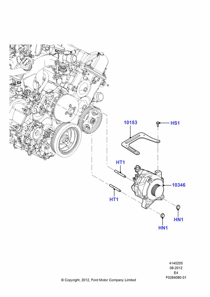 05H - Alternator and Mountings, Alternator - 120A; 27/AUG/2012