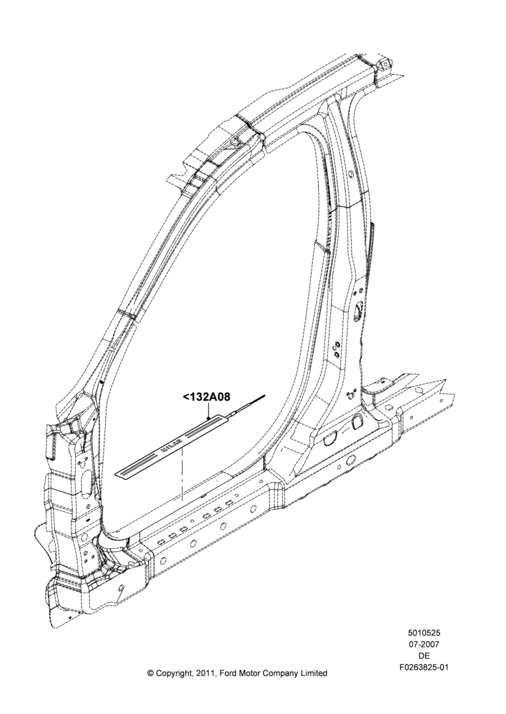 25XB - Side Trim, Mercury Division Derivative, Accessory; 16/JUL/2007-01/JAN/2011