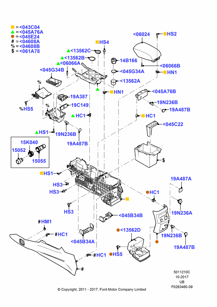 10C - Console - Floor, Less Police Version; 09/JAN/2012-04/MAY/2015