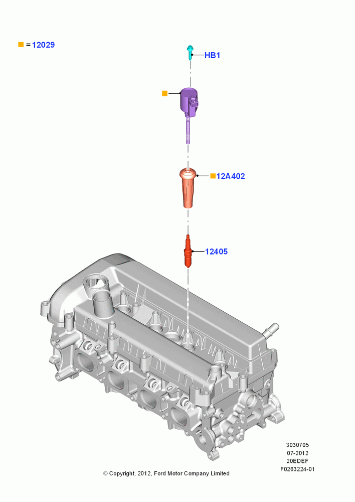 05A - Ignition Coil and Wires/Spark Plugs, 2.0L Duratec Hybrid (130kW); 23/JUL/2012-26/APR/2018