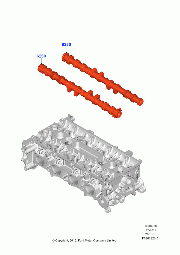 10A - Camshaft, 2.0L Duratec Hybrid (130kW); 23/JUL/2012-26/APR/2018