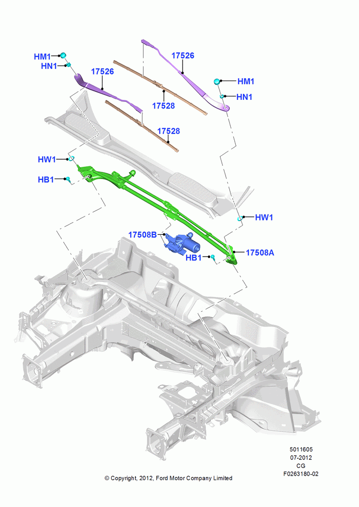 05A - Windshield Wiper, (+) "NA Market "; 23/JUL/2012-26/APR/2018
