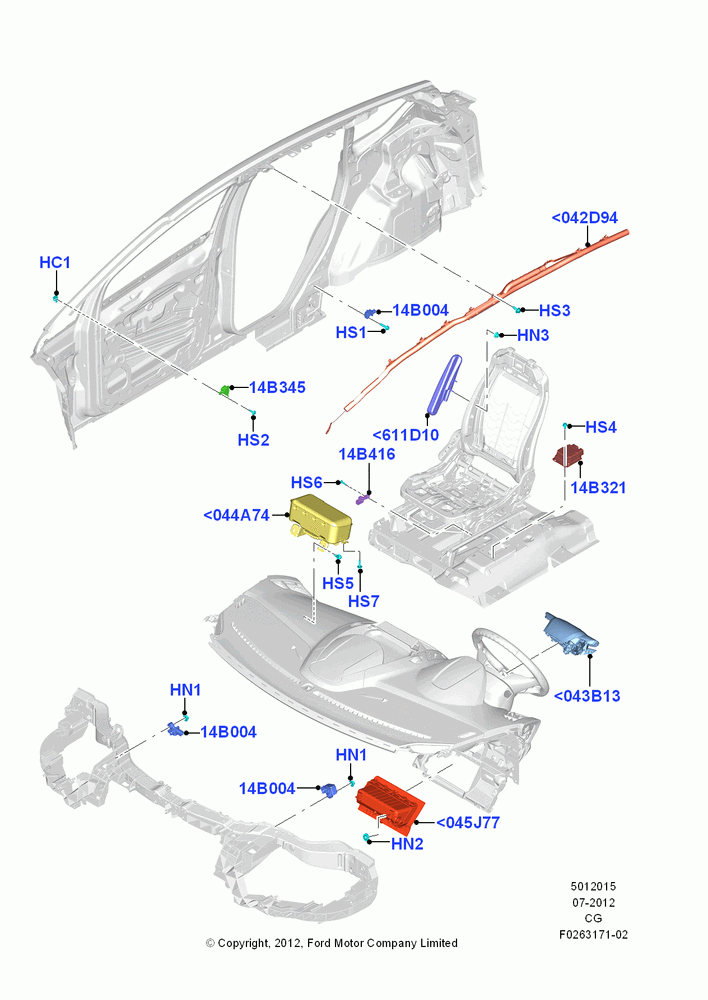 15 - Airbag System; 23/JUL/2012-26/APR/2018