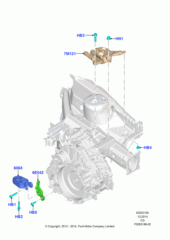 10A - Transmission Mounting; 23/JUL/2012-26/APR/2018