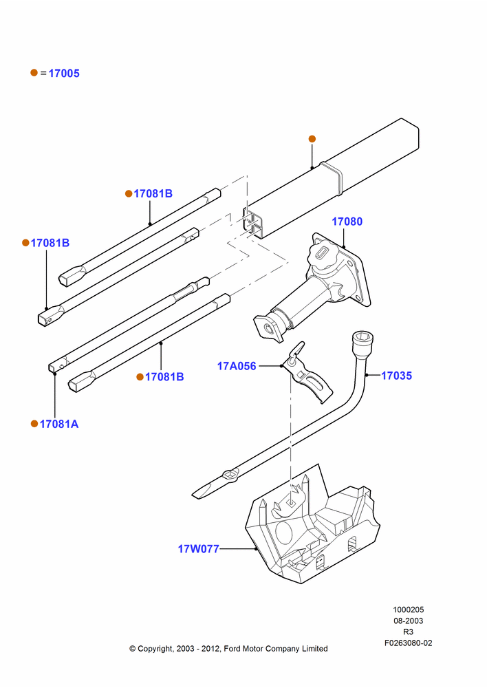 05B - TOOLS, Super Cab; 04/AUG/2003-16/DEC/2011