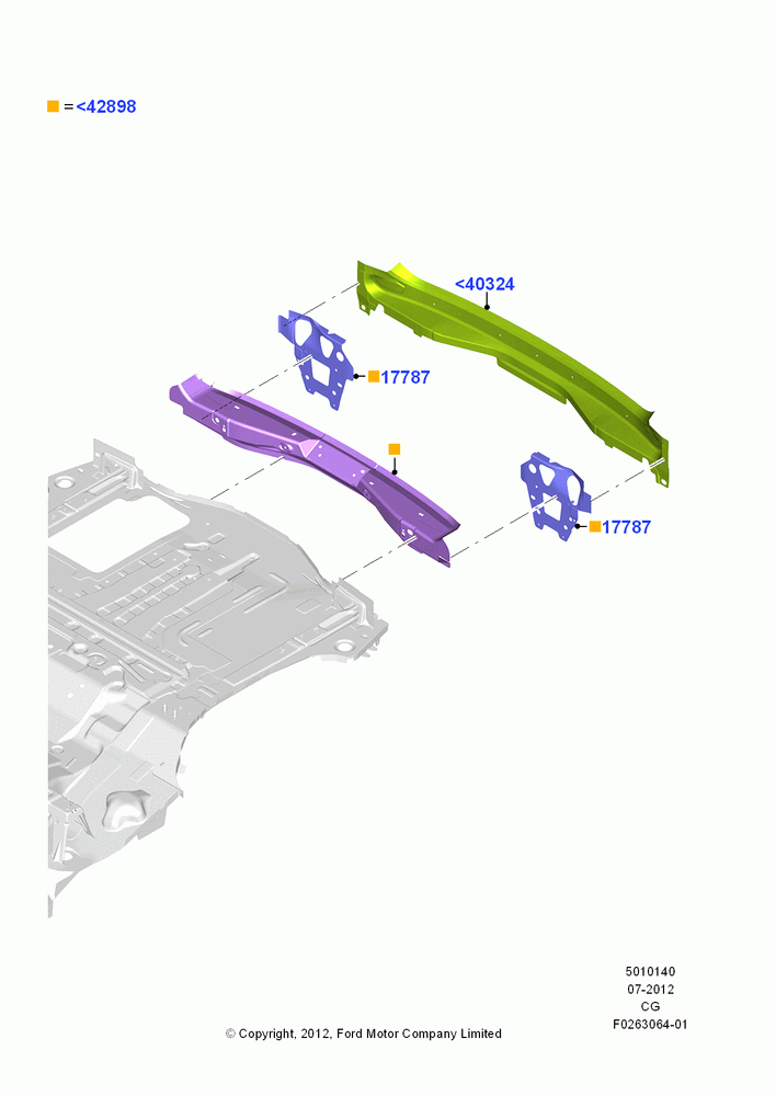 40A - Rear Panels and Rear Package Tray; 23/JUL/2012-26/APR/2018