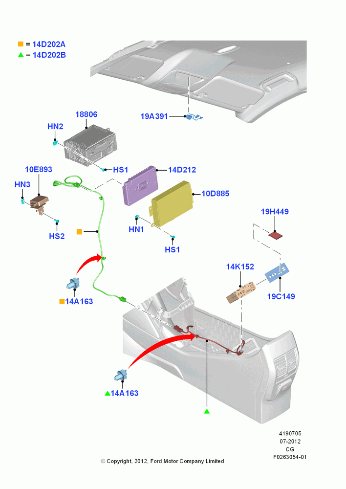 05AA - Navigation System, Sync II With Navigation; 23/JUL/2012-15/SEP/2014