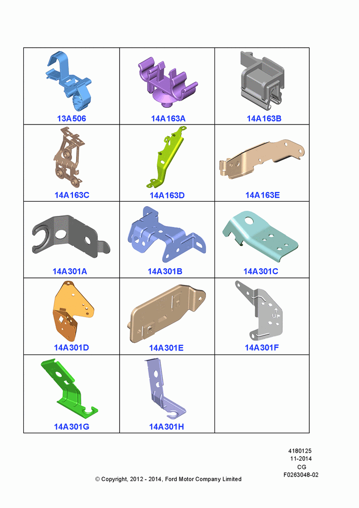 25A - Wiring Clamps, (+) "NA Market "; 23/JUL/2012-26/APR/2018