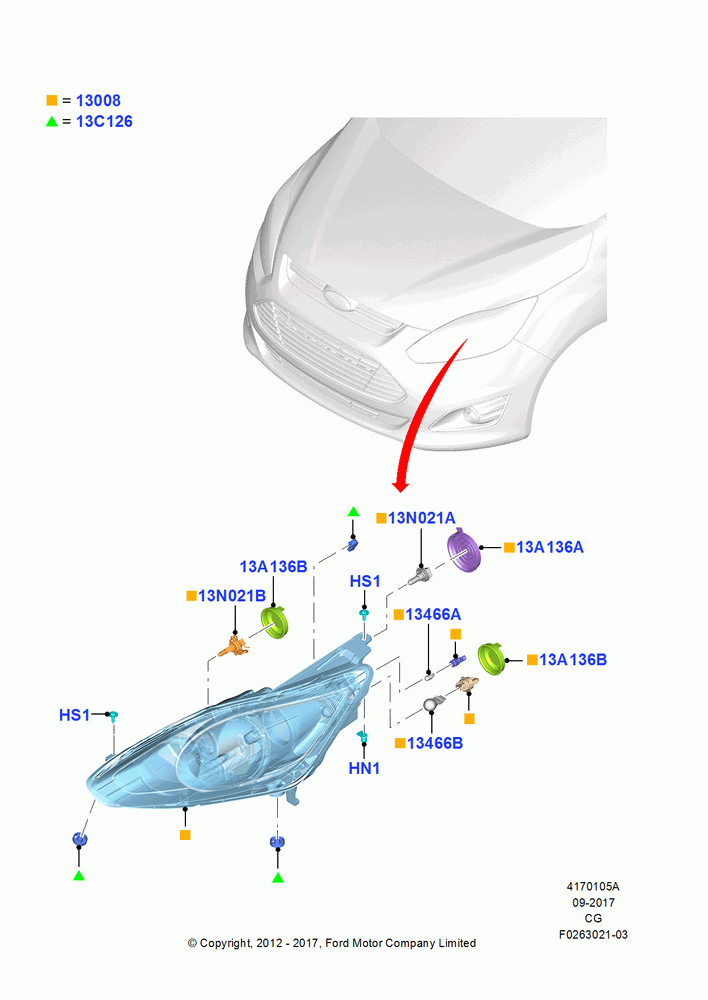 05A - Headlamps and Front Flasher Lamps; 23/JUL/2012-14/NOV/2016