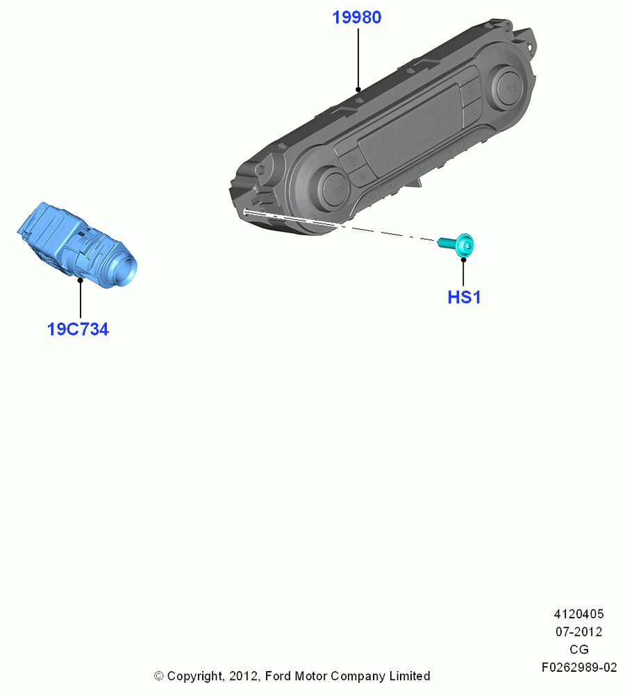 05A - Heater & Air Conditioning Controls; 23/JUL/2012-26/APR/2018
