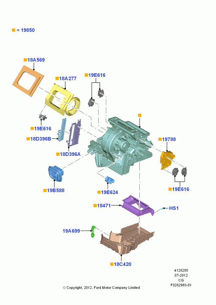05A - Heater/Air Cond.External Components; 23/JUL/2012-26/APR/2018
