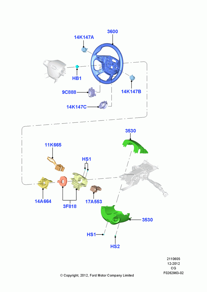 05 - Steering Wheel; 23/JUL/2012-26/APR/2018