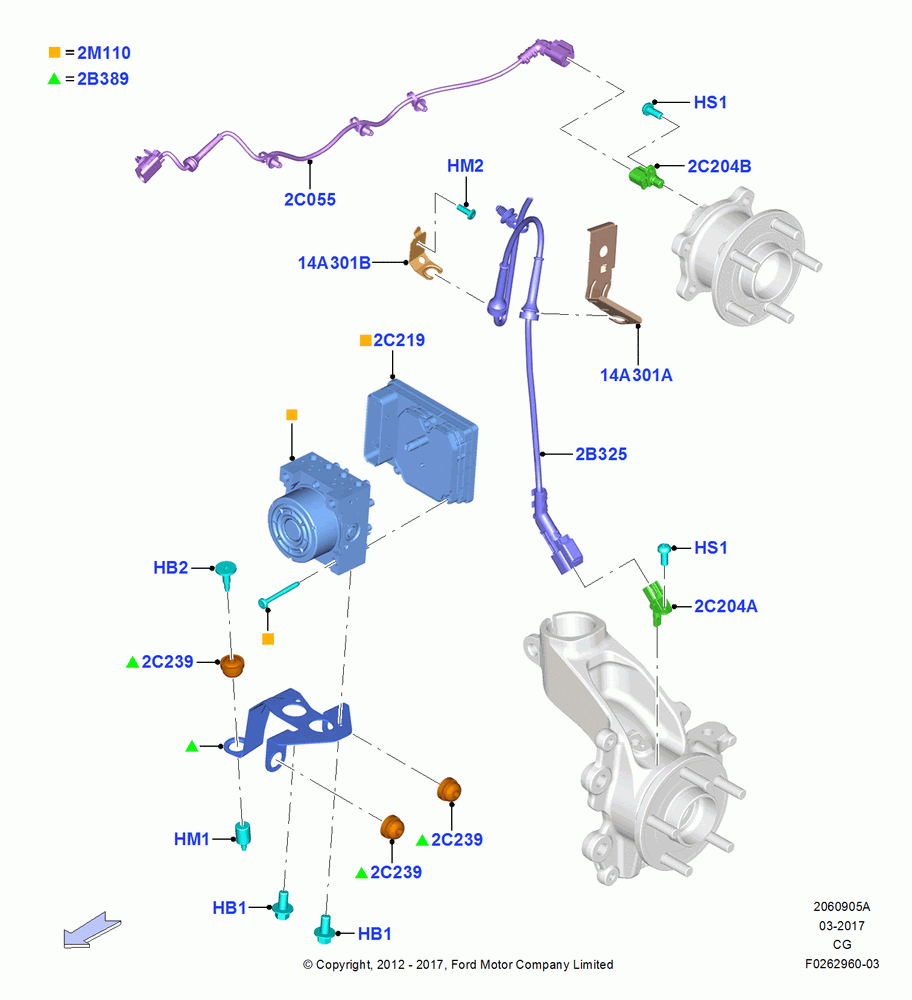 05A - Anti-Lock Braking System, (+) "NA Market "; 23/JUL/2012-08/JUL/2013