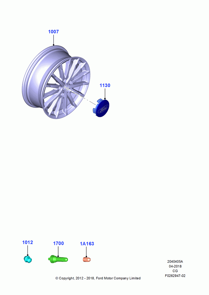 05A - Wheels, (+) "NA Market "; 23/JUL/2012-26/APR/2018