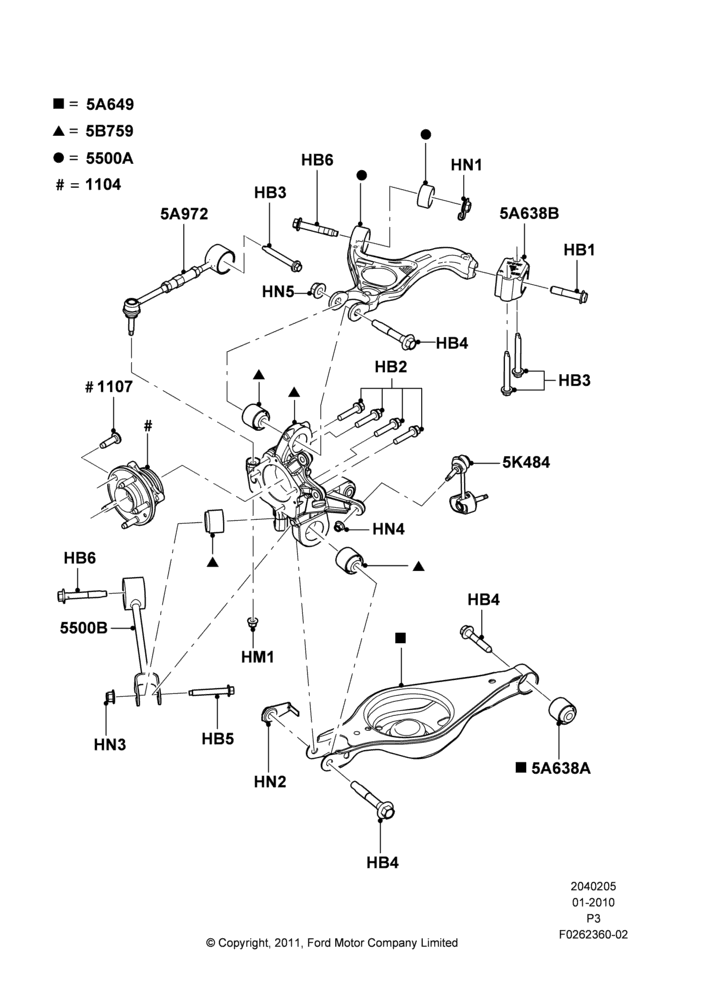 05C - Rear Knuckle and Suspension Arms; 13/JUN/2011