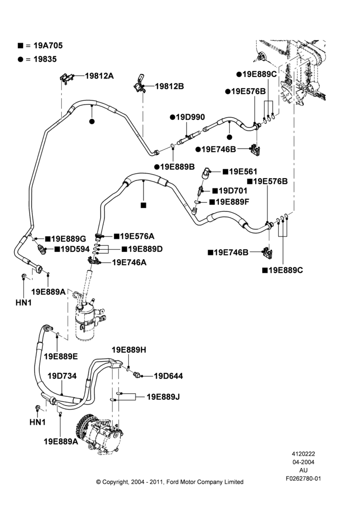 22B - Air Conditioning System; 05/APR/2004-27/AUG/2007