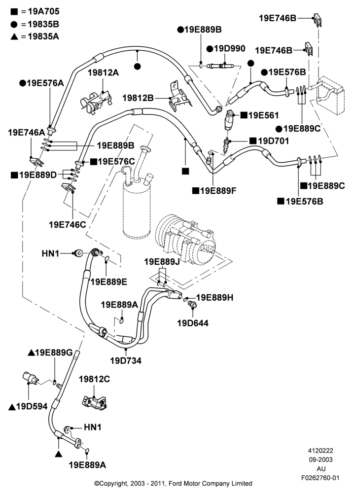 22A - Air Conditioning System; 04/SEP/2003-05/APR/2004